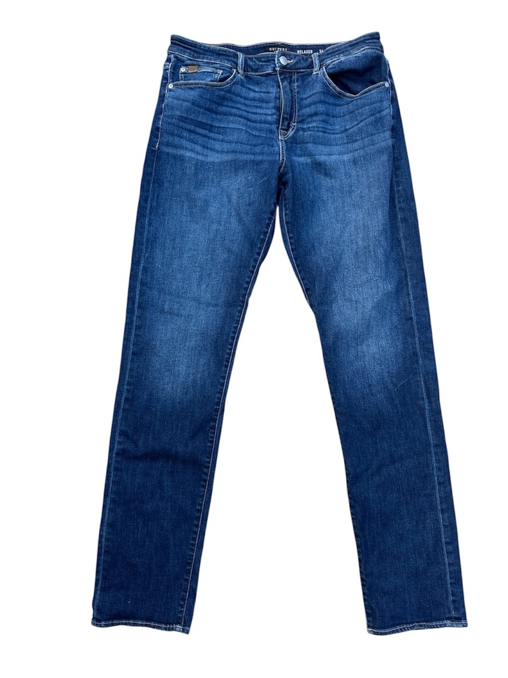Outpost Makers RELAXED Jeans Men’s 34x36 Stretch Denim Blue Rodeo Preppy Coastal